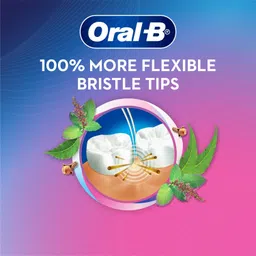 oral-b Sensitive & Gums - Precision Clean - 3 in 1 herbs infused bristles Extra Soft Toothbrush image 5