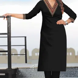 Women Khadi Cotton Kurti Pant Set-image-41