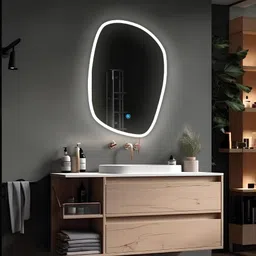 sanif SHOP_Led Mirror for Wash Basin || Size 18x24, Bathroom Mirror image 2