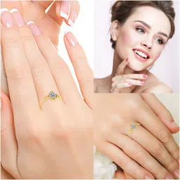 LORDS JEWELS Cross Crown Diamond Ring 14kt Diamond Yellow Gold ring image 4