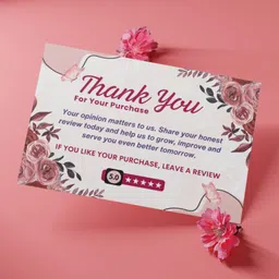 printstanery Stylish Thank You Cards | ThankYou Small Business Card For Clints Business Card-picture-25