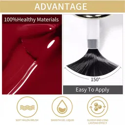 gleevia Cat-Eye UV Gel Nail Polish| Magnetic Gel Polish 8ml with Dual-Head Magnet C5 Shade Code: C5- Dull Brown image 3