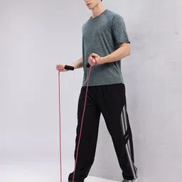 hrx by hrithik roshan Men Solid Black Track Pants image 4