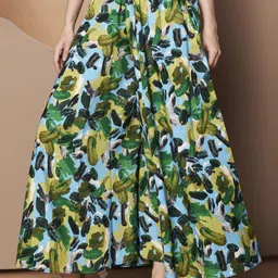 otabu Women Relaxed Green Polyester Trousers-picture-20
