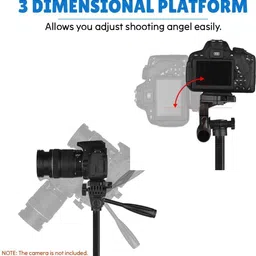 Buras 3366 Aluminum Tripod (55-Inch), Lightweight Tripod with Mobile Holder Mount Tripod, Tripod Bracket image 5