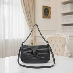 harmi collection Black Women Sling Bag Elegant Knot Design Shoulder Bag for Women/Girls image 1