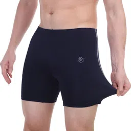 urboholic Solid Men Dark Blue Tights image 4