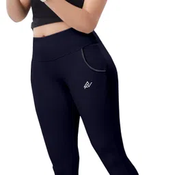 nexsus apparels Solid Women Dark Blue Tights image 5