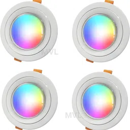 mvl 9 Watt Decorative 7 in 1 LED Round Ceiling Light, Ceiling Light Ceiling Lamp-picture-21