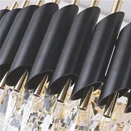 baslash 400 MM Black Mamba Round Chandelier For Living Room Bed Room Chandelier Ceiling Lamp image 4