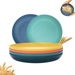 Eco-Friendly Wheat Straw Plates – BPA-Free, Unbreakable, Lightweight Dinnerware Dinner Plate-image-64