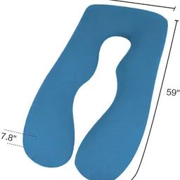 linenovation Microfibre Pregnancy Pillow Pack of 1 Solid Upgrade Model Pregnancy Pillow image 5