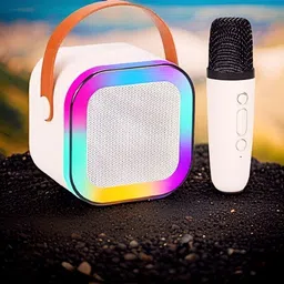 Rajkuvar Karaoke Speaker K12: Party POP Wireless Bluetooth Speaker with Mic, RGB 85 10 W Bluetooth Speaker image 1