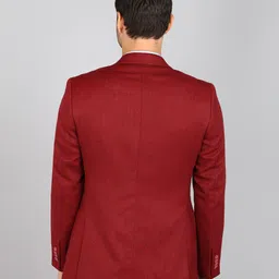 raymond Men Solid Single Breasted Formal Blazer image 4