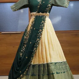 shree creation Self Design Semi Stitched Lehenga Choli-picture-23