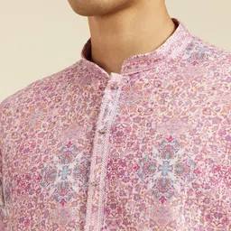 diwas by manyavar Men Printed Viscose Rayon Straight Kurta image 4