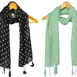 stolevilla Printed Chiffon Women Multicolor Scarf, Stole, Fancy Scarf-picture-22