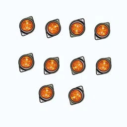 10 Piece Side Marker Lights 7 SMD/LED Front/Rear Marker for Universal Vehicles Car Dash Indicator Lamp-image-7