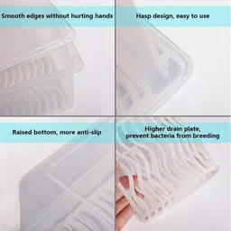 polyhomes Plastic Fridge Container - 1500 ml image 3