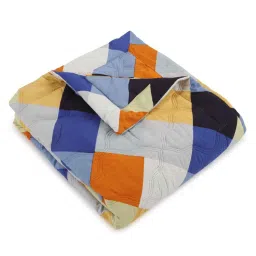 bella true Multi Microfiber Checkered 220 GSM Single Comforter image 3