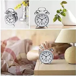 kh store Analog Silver Clock image 3