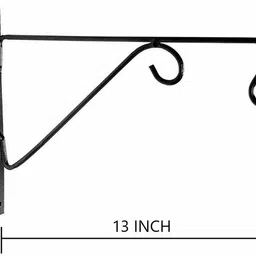 sharpex Wall Bracket for Bird Feeders and Houses Planters Lanterns Wind Chimes Hanging Baskets Ornaments String Lights - Set of 4 (34 X 6 X 23) Shelf Bracket image 3