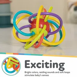 zwinko Sensory Baby Teether Tube Ball Loopi Toy Sensory Teething Toys for Babies Rattle Rattle-picture-23
