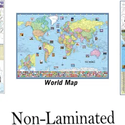 golden paper India Map , World Map and West Bangal Map. Size : 100x70 Centimeter (40"x28" inch). With Important Fact and Figure. Ideal Map For Aspirant of UPSC , PCS , SSC , RAILWAY Exams and Other Competitive Exams. Updated Map Paper Print-picture-20