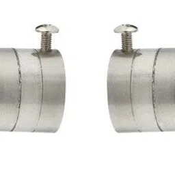 welson Silver Rod Rail Bracket, Curtain Knobs, Curtain Hooks, Curtain Rods Metal image 4