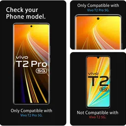 Gadget Glow Edge To Edge Tempered Glass for Vivo T2 Pro 5G, Vivo T2 Pro, T2 Pro 5G, UV Curved Screen Protector with Easy Installation Kit image 3