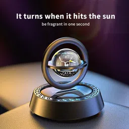 vinsu Solar Powered Rotating Car Aroma Diffuser with Long-Lasting Fragrance Portable Car Air Purifier image 2