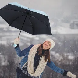 toriyox Mini Folding Compact Umbrella with Case,Portable Umbrella,Small Sun,Rain Pocket Umbrella image 2