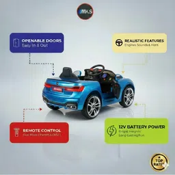 mekashi Rechargeable Car for Kids with Remote Control, Music Car Battery Operated Ride On image 3