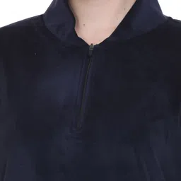 urbe Women Top & Pyjama Set Dark Blue Solid image 4