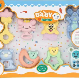 earendelkids Soft & Non-Toxic Kinder Rattle, Rattles for New Born Babies Rattle image 3