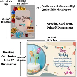 aanyacentric 9.5x13inch Husband Wife Lover Boyfriend Girlfriend Birthday Printed Greeting Card image 3