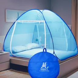 maruti enterprise Polyester Adults Washable ® Double Bed, King Size, Big Large 6x6, 7x7, 8x8, 6x6.5ft Foldable Machhardani Mosquito Net-picture-28