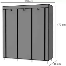 raissa Carbon Steel Collapsible Wardrobe image 3