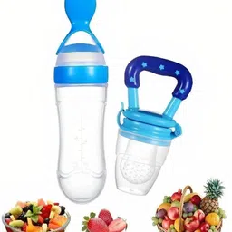 neospace Combo of Baby feeder spoon and Soother ( Food Fruit nibbler) Feeder-picture-13