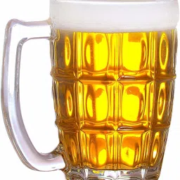 tap2kaart JUICE , BEER MUG SET OF 1 PCS MADE IN THAILAND Glass Beer Mug (600ml,Pack of 1) Glass Beer Mug image 2