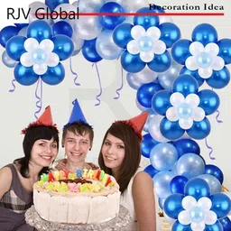 rjv global Balloon Reusable 20 Pcs Flower Shape Balloon Clips Holders image 4