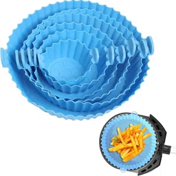 lakriva Air Fryer Silicone Pot 6 pcs with Ear Handles, Silicone Pot Liner NGB10 Airfryer Tray-picture-28