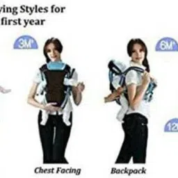 dream choice Baby Carrier 4-in-1 Adjustable Kangaroo Style Front Facing Baby Carrier (Black) Baby Carrier image 5