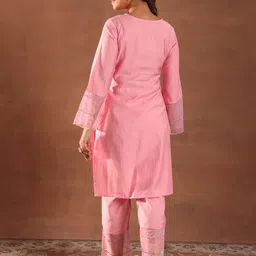 libas Women Silk Blend Kurta Pant Set image 2
