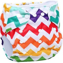 chinmay kids ® Baby Cloth Diaper Pants Adjustable Reusable Washable Printed Button Diaper for Babies/Infants/Toddlers (Age 0 to 2 Years) (Assorted Colors & Prints) image 3