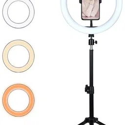 Webilla Selfie Ring Light Remote Control 3 Light Modes 11 Level Brightness Dimmable 3 Modes For Live Strieaming, LED Makeup Ring Light,Roposo Insta Reels Video Stand Ring Ring Flash-picture-21