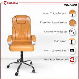 cellbell Franco C51 High Back Boss Chair Leatherette Office Executive Chair image 2