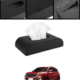 ayw Universal Black D Shape Leatherite Tissue Holder For Car/Home-137 Vehicle Tissue Dispenser-picture-11