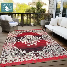 furnishhut 137 cm X 183 Cotton Dhurrie image 2