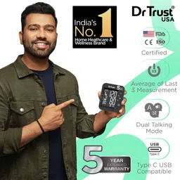 Dr Trust USA Intellitrack 132 Dual Talking Digital Blood Pressure BP Machine Bp Monitor image 2